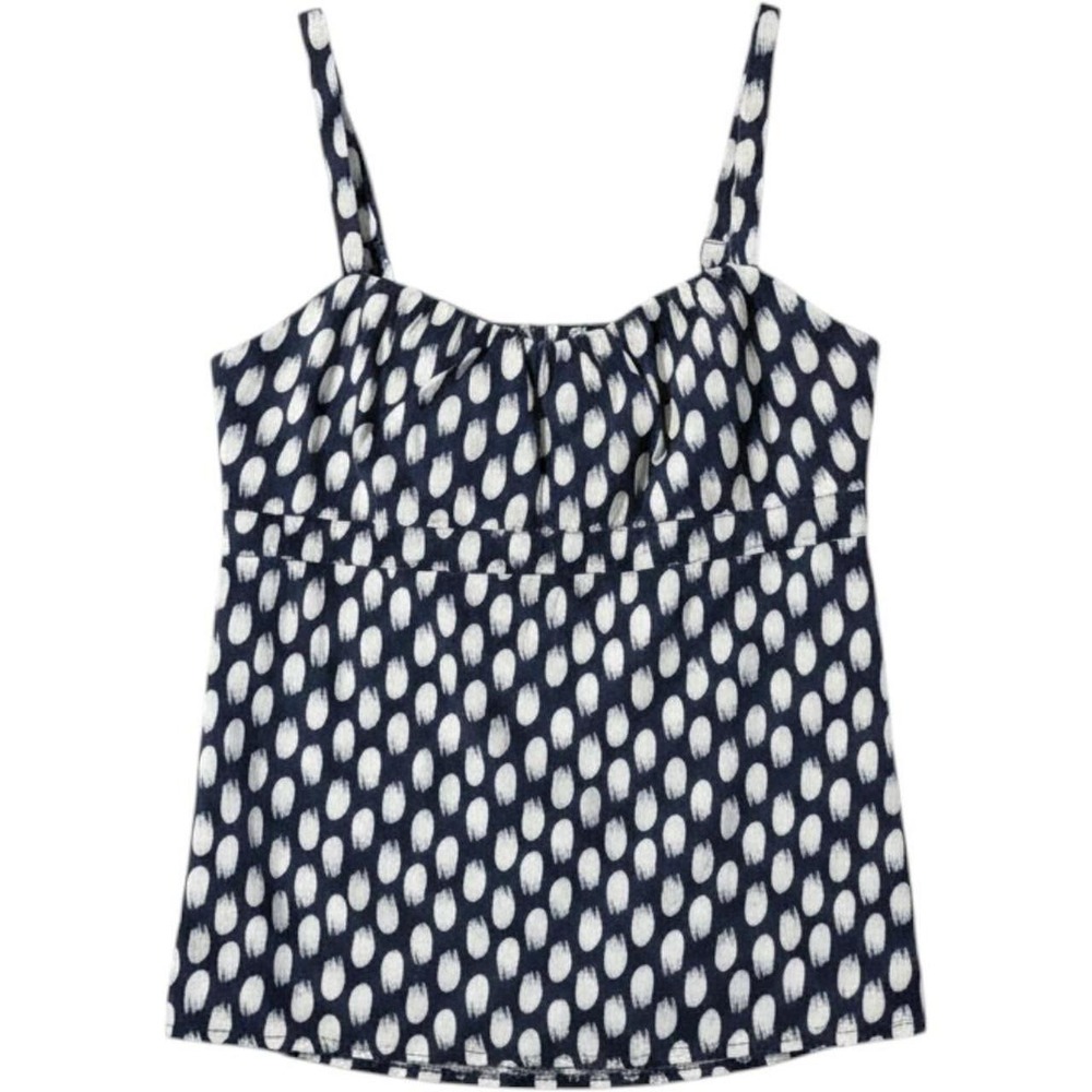 Patagonia Summertime Tank Top Blue White Dot Hemp Cotton Size 4 53050 SP11‎